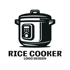 Rice Cooker Vector Logo Design