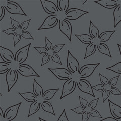 Cute feminine watercolor seamless pattern with wildflowers.hand drawn