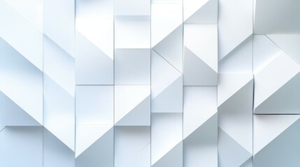 Obraz premium Geometric abstract white background from squares,