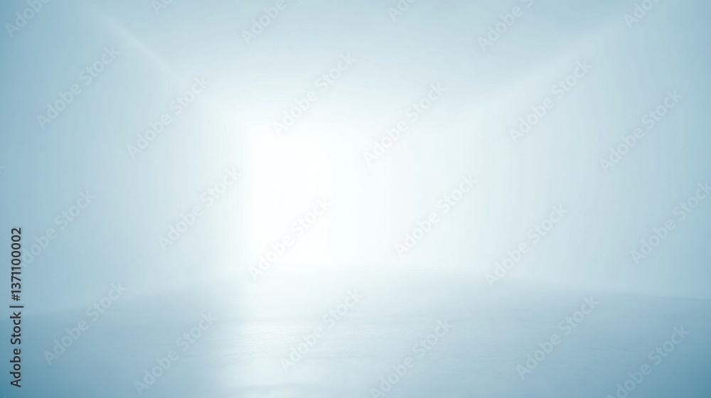 Poster abstract empty room studio with blurred gradient white background in light bright backdrop