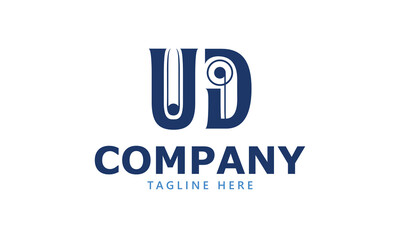 UD U ud initial logo | initial based abstract modern minimal creative logo, vector template image. luxury logotype logo, real estate homie logo. typography logo. initials logo