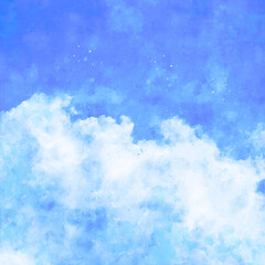 Blue watercolor painting paper texture background