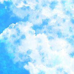 Blue watercolor painting paper texture background