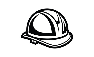 Construction hard hat silhouette, Construction Hard Hat Silhouette Vector, Engineer hard hat Safety Helmet, Safety helmet icon 