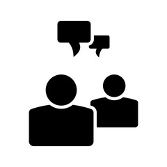 Chat, speak sign, talk icon Communication concept . For mobile concept and web design. vector illustration	