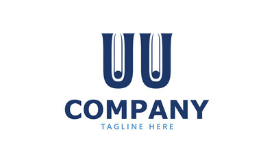 UU U uu initial logo | initial based abstract modern minimal creative logo, vector template image. luxury logotype logo, real estate homie logo. typography logo. initials logo