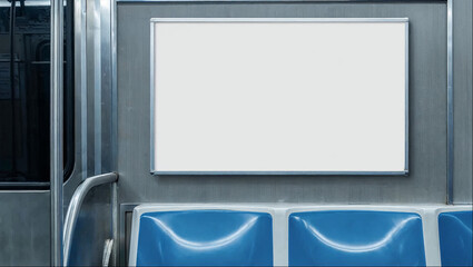 Panneau publicitaire dans le métro moderne