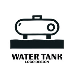 Water Tank Vector Logo Design