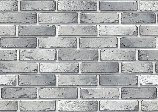 Fototapeta Seamless High Resolution Grey Brick Wall Texture Background Pattern