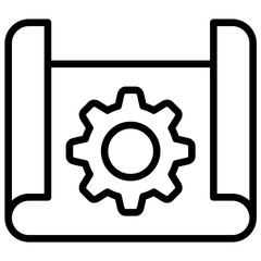 Obraz premium Blueprint Icon