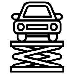 Hydraulic Car Icon