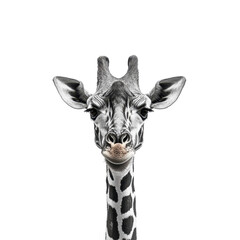 Obraz premium Giraffe isolated on white background