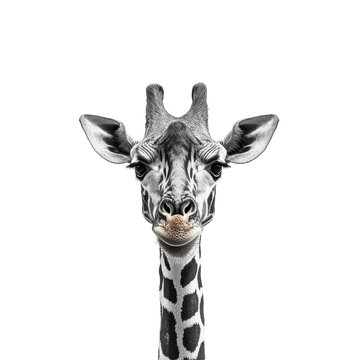 recommend clip art: Giraffe isolated on white background