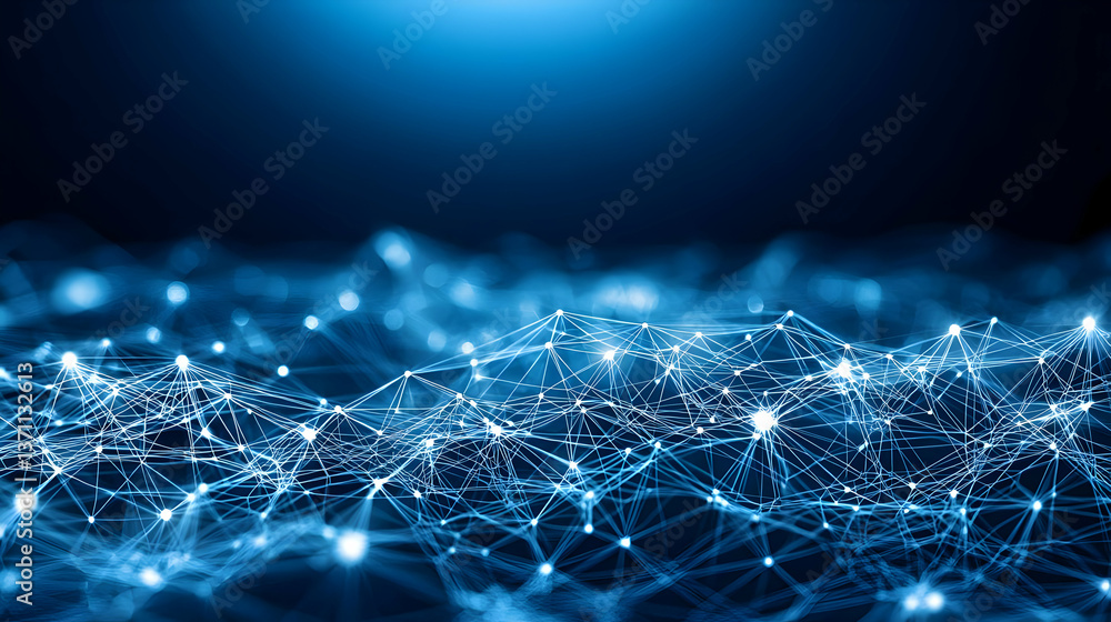 Poster abstract digital network design background