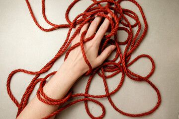 Exploring the art of shibari with natural jute rope in an intimate setting