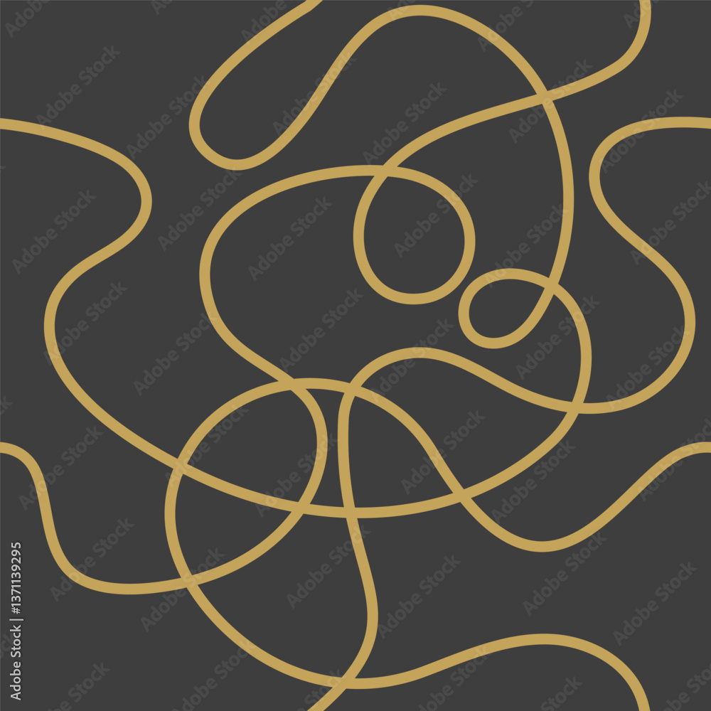Poster seamless pattern with scribble lines. abstract vector background
