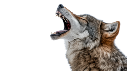 wolf isolated on white background