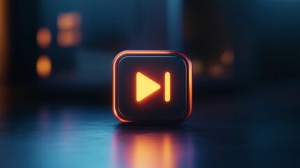 An orange button on dark background. Football player in video. 3d illustration of a lion with a lion in the background. A bright orange button against a dark lifestyle backdrop.