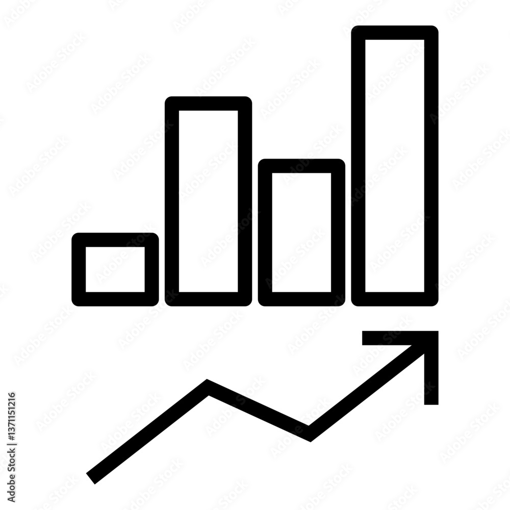 Poster growth hacking vector icon