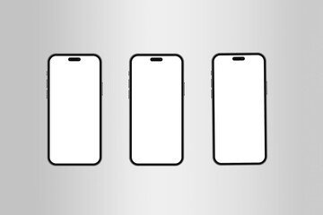 Modern Smartphone Trio Mockup