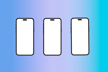 Minimalist 3-Phone Mockup