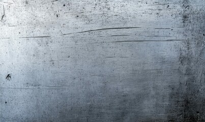 Obraz premium Abstract silver painted background featuring scratches and smudge-like stains for creative use.