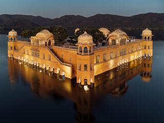 Jal Mahal Floating Temple, Jaipur India