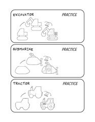 Teaching drawing to children. design, icon, vector, symbol, school, icons, activity sheet, cartoon, characters, doodles, toy, toys, Coloring page, drawing, draw, activity book, education