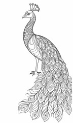 peacock vector illustration © jithin