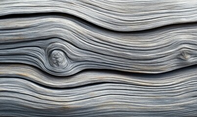 Fototapeta premium Detailed close-up of weathered woodgrain and knot, revealing texture and organic pattern.