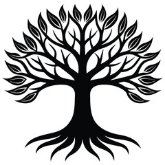 Obraz premium Tree of live icon on white background Adobe Illustrator Artwork