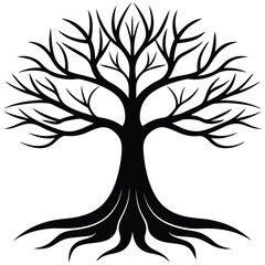 Obraz premium Tree of live icon on white background Adobe Illustrator Artwork