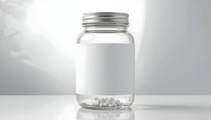 Blank Label Jar Mockup Product Packaging Design