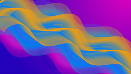 Trendy design template with fluid and liquid shapes.beautiful colroful 3d fluid flow modern background design. Dynamic digital art piece featuring vibrant abstract waves