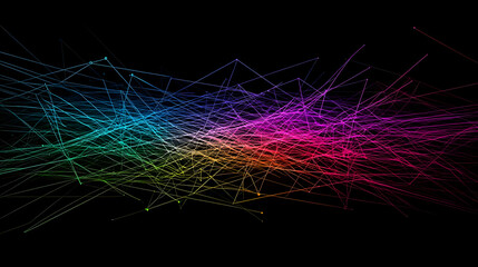 Abstract Colorful Dot Explosion Pattern