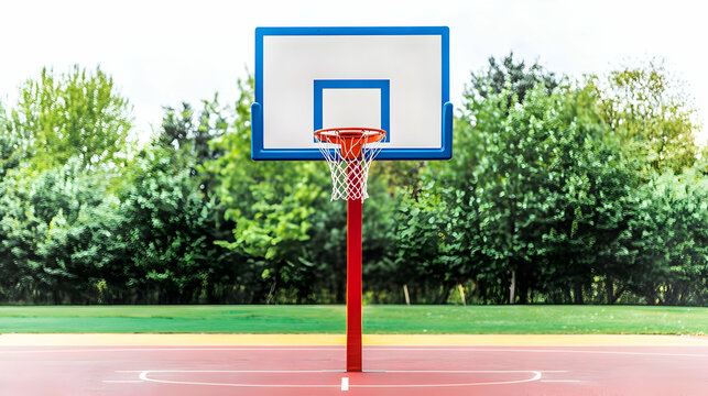 Outdoor Basketball Hoop In Park