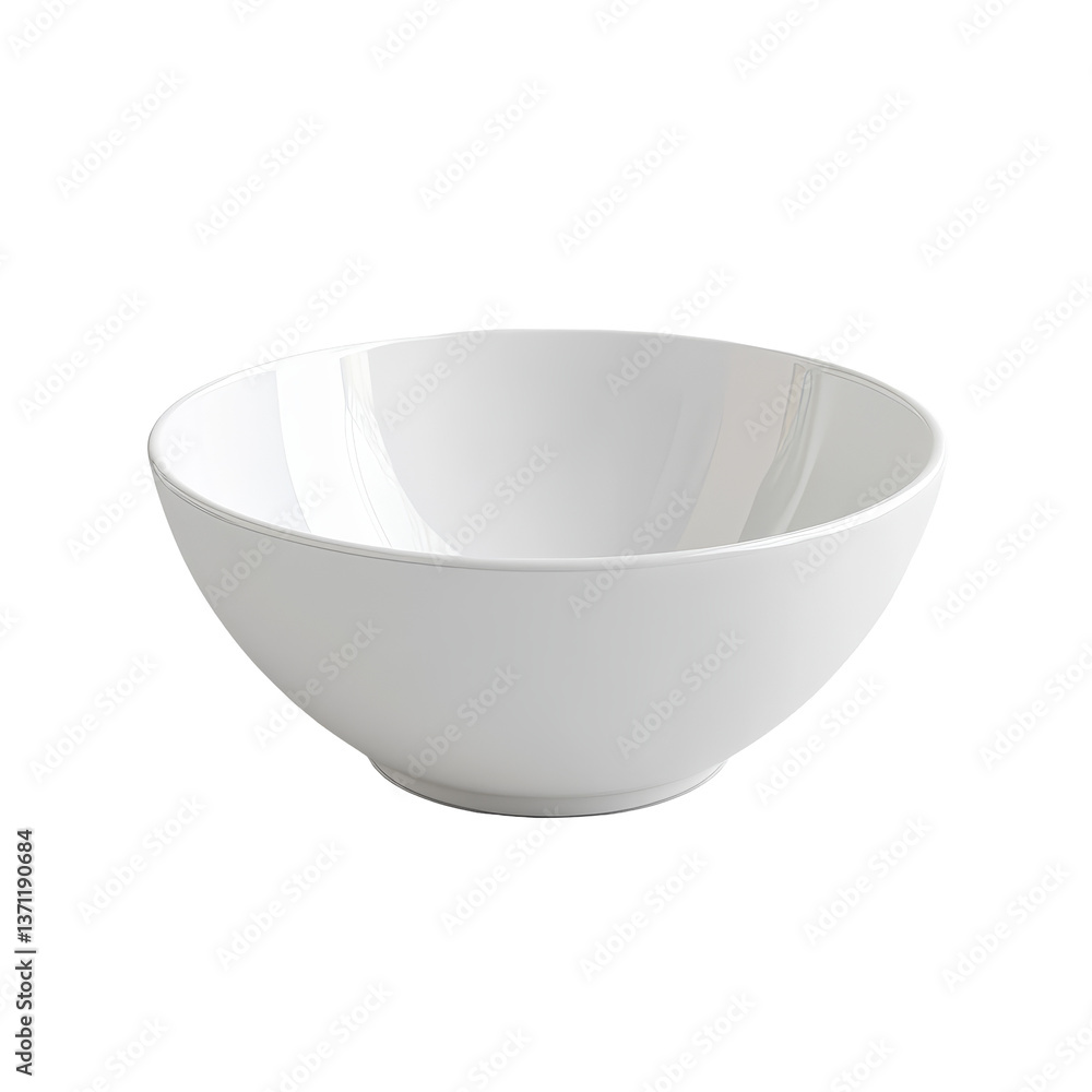 Poster a simple transparent bowl on a clean transparent background showcasing minimalist design and elegant