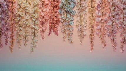 Abstract floral background in pastel colors