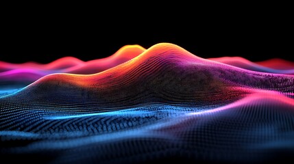Abstract Colorful Data Waves.