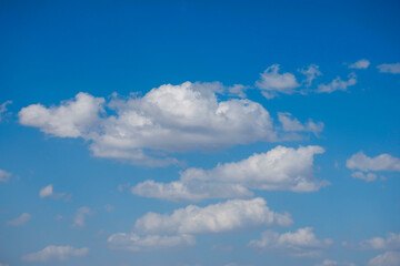 blue sky with white clouds 