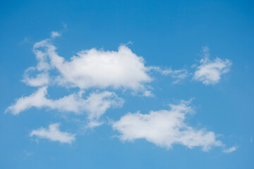 blue sky with white clouds 