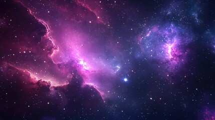 Fototapeta premium Deep space nebulae with vibrant colors