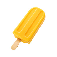 Mango Popsicle Isolated on Transparent Background