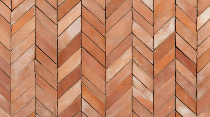 Herringbone Brick Patterned Floor