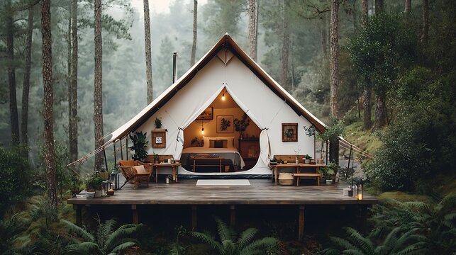Cozy forest cabin
