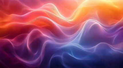 Dynamic Background with Smooth, Flowing Waves in Bright Colors