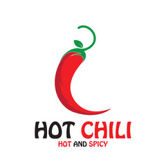 Fototapeta premium chili hot spicy icon vector illustration template design logo