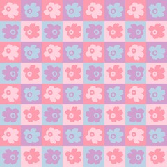 seamless cute abstract floral pattern
