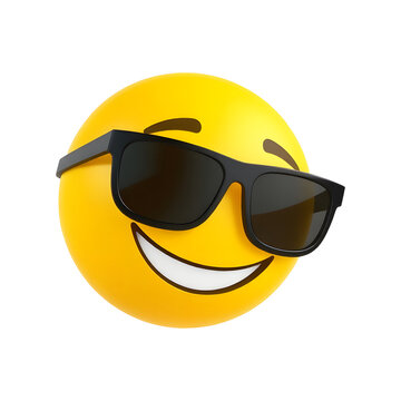 recommend clip art: Winking Emoticon with Sunglasses Cool Emoji Character Illustration