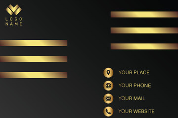 Elegant Dark Business Card Design